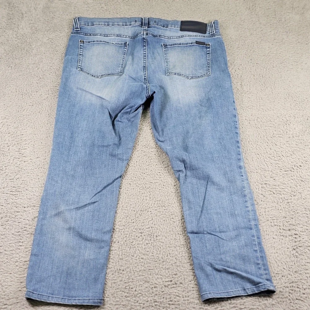 Fidelity Jeans Mens 38 Blue Stretch Denim Torino Texan Slim Fit M5090 Ink Stain